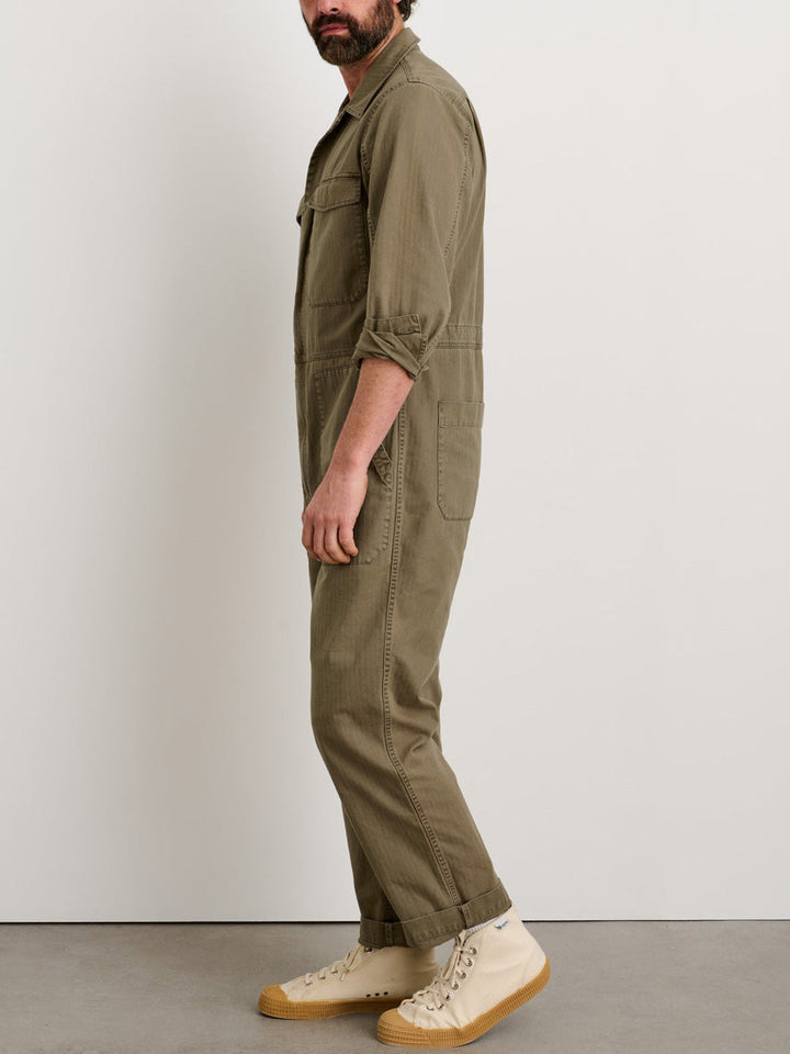 Slim-Fit-Overall für Herren mit Reißverschluss